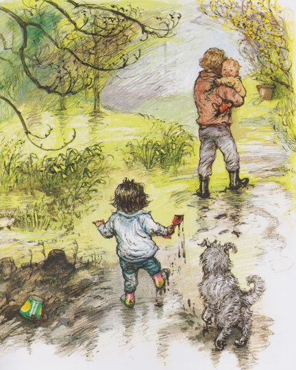 out and about illustration shirley hughes