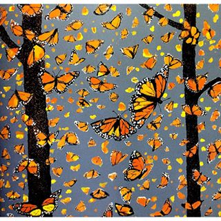 traveling butterflies illustration detail by susumu shingu